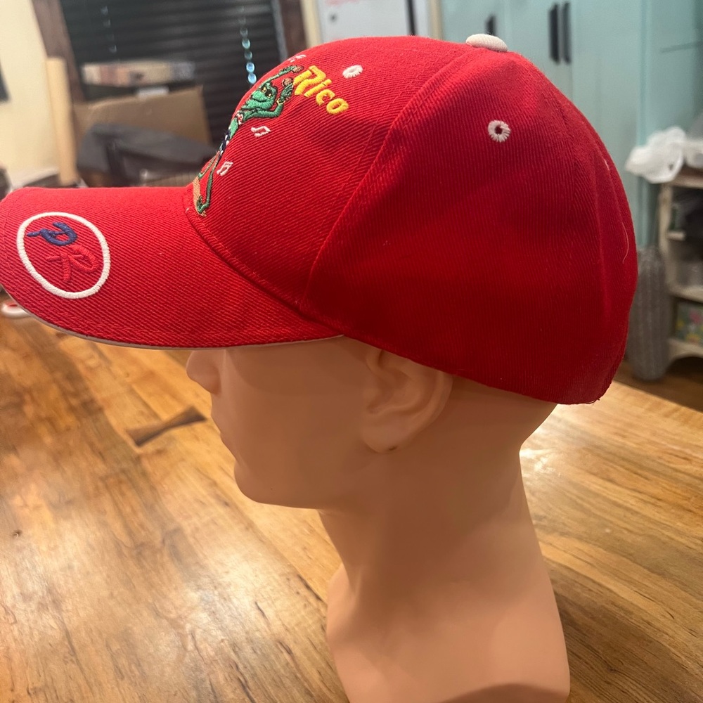 Red Puerto Rico Hat - Picture 3 of 7